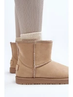 Śniegowce Damskie Cross Jeans MM2R4023C Beżowe