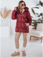 Dámska zimná bunda SALVONA červená prešívaná FashionStreet TY5005