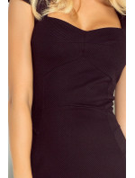 Čierne šaty s pekným výstrihom model 4976540