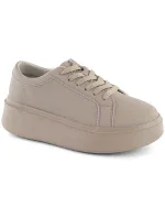 Dámska športová obuv na platforme W SP024 SK450A Beige - Sergio Leone Dámska športová obuv na platforme W SP024 SK450A Beige - Sergio Leone