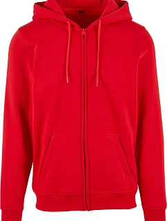 Build your Brand BY 012 Mikina s kapucňou z hrubej bavlny 56.0012 city red