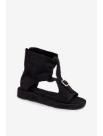 Dámské sandály s horní částí Černé Coralya