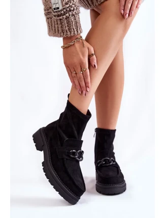 Dámské semišové kozačky La.Fi 250042B-SU Černe Dámské semišové kozačky La.Fi 250042B-SU Černe