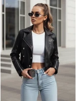 Dámska kožená bunda ramones TRUCCO black FashionStreet TY4178 Dámska kožená bunda ramones TRUCCO black FashionStreet TY4178