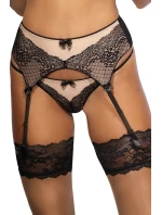 Podväzkový pás V-9892 čierno-béžový - Axami