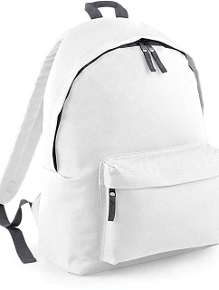 BagBase BG 125 Originálny módny batoh 52.0125 biely/grafitovo šedý