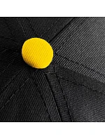 Beechfield B 610C 5-panelová snapbacková čiapka s kontrastným lemom 53.610C čierna/žltá