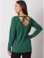 Dámska blúzka RV BZ 7315.39X Tmavo zelená - Rue Paris