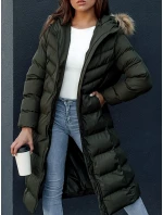 Dámsky zimný kabát LUXWARM zelený FashionStreet TY4377