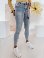 TRENDIFIX dámske skinny džínsy s opaskom modré FashionStreet UY2481