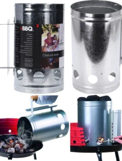 KOMÍNOVÝ ŠTARTÉR PRE GRIL 27,5 CM VYSOKÝ S DREVENOU RUKOVÄŤOU