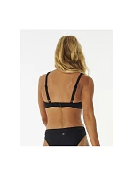 Plavková podprsenka RIP CURL Premium Surf D-Dd Deep V, čierna