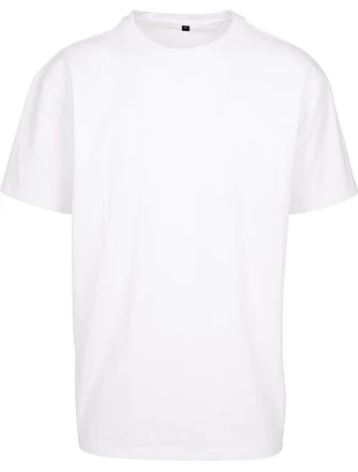Build your Brand BY 102 Tričko oversize z hrubej bavlny 56.0102 biele