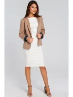 S154 Blejzer s jedným gombíkom - béžový S154 Blejzer s jedným gombíkom - béžový