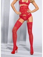 Extravagantné pančuchy Seduce me V-5214 červená - Axami