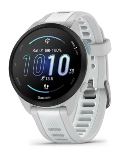 Garmin Forerunner 165 Music AMOLED 43mm Mist Grey Whitestone športové hodinky