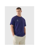 Oversize jednofarebné unisex tričko 4F 4FRAW24TTSHU2672-31S