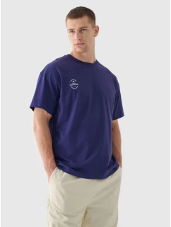 Oversize jednofarebné unisex tričko 4F 4FRAW24TTSHU2672-31S