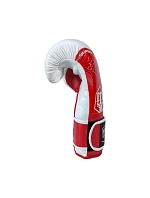 RPU-FOLK 12 oz biele a červené boxerské rukavice