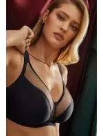 Dámska polovystužená podprsenka Zara / B3 black - Gorteks Dámska polovystužená podprsenka Zara / B3 black - Gorteks