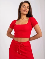 Dámske tričko TOP RV TS 7538.12P Červená - Rue Paris
