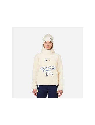 Dámska mikina ROSSIGNOL W JCC VALDIZ FLEECE, biela, dámska Dámska mikina ROSSIGNOL W JCC VALDIZ FLEECE, biela, dámska