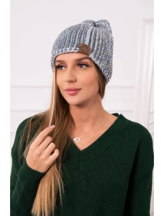 Fleecová čiapka Zoja K306 sivá+modrá