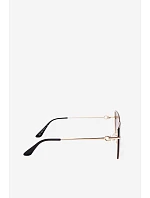 Bezrámové slnečné okuliare typu Cat Eye s UV filtrom 400, hnedé