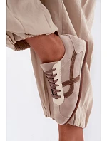 Dámske semišové nízke tenisky Dark Beige Zazoo N1068 Dámske semišové nízke tenisky Dark Beige Zazoo N1068