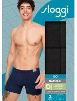 Pánske boxerky GO Natural Short C2P - BLACK - black 0004 - SLOGGI