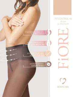 Fiore Fit Control 40 den M5205 farba:svetlá prírodná