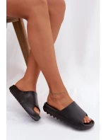 Dámské pantofle na platformě černé Olyria
