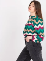 Blúzka DHJ BZ 12311.49P tmavo zelená