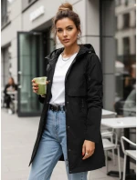 Dámska prechodná bunda parka čierna FashionStreet TY5554