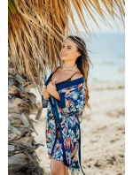 Župan Edna Námornícky modrý vzor - Eldar