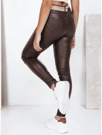FashionStreet hnedé nohavice z ekokože UY2758 FashionStreet hnedé nohavice z ekokože UY2758
