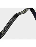 Tmavomodrá lesklá vesta s kapucňou (B9783-3)