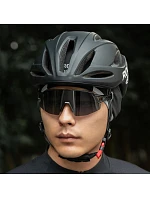 Rockbros M016 zimná vetruodolná cyklistická čiapka veľkosti 54-61 cm - čierna