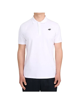 Pánske polo tričko 4F M0770, biele, 4FWMM00TPTSM0770, 10S Pánske polo tričko 4F M0770, biele, 4FWMM00TPTSM0770, 10S