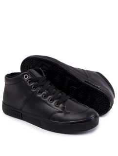Pánske klasické kožené tenisky Big Star KK174348 Black