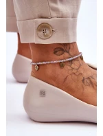 Damskie Baleriny Z Serduszkiem ZAXY LL285030 Jasnobeżowe