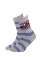 Chlapčenské vzorované ponožky Wola U24.P01;W24.P01 21-26 Chlapčenské vzorované ponožky Wola U24.P01;W24.P01 21-26