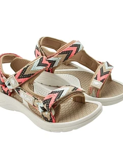 Lee Cooper Dámske sandále na suchý zips pre Letné plážové sandále Light Beige Women's
