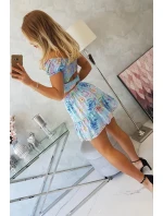 Modrá kvetinová sada