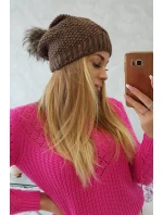 Fleecová čiapka Sandra K210 cappuccino