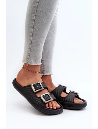 Lekkie Klapki Damskie ZAXY LL285088 Czarne