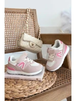 Detské športové tenisky so suchým zipsom Galisse pink Detské športové tenisky so suchým zipsom Galisse pink