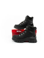 Lee Cooper dámske zimné športové topánky zimné trekkingové zateplené čierne vysoké dámske