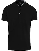 Kariban K 223 Pánske polo s mao golierom 20.K223 čierna/oxfordská šedá Kariban K 223 Pánske polo s mao golierom 20.K223 čierna/oxfordská šedá