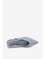Dámské baleríny S přezkou Modré Tanelia